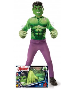 Panoplie Hulk + Gants Géants M