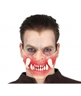 Demi-Masque Avec Dents, En...