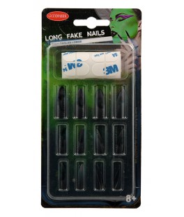 Faux Ongles Noirs X 12