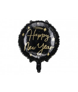 Ballon alu nouvel an noir