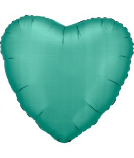Ballon satin coeur vert...