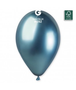 Ballons shiny 33cm x50 bleu