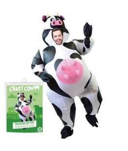 Costume gonflable vache folle
