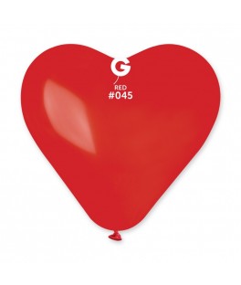 Ballon coeur rouge 30cm x25