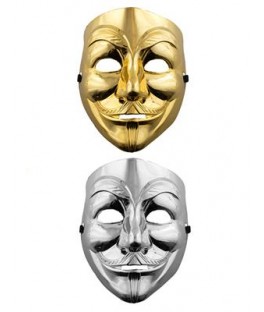 Masque anonyme glitter