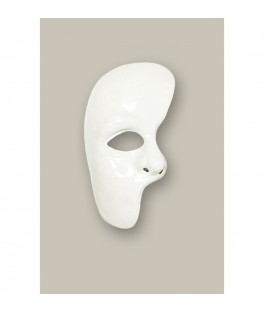 Demi-masque fantôme blanc