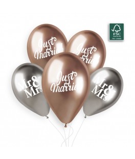 Ballons x5 just married /...