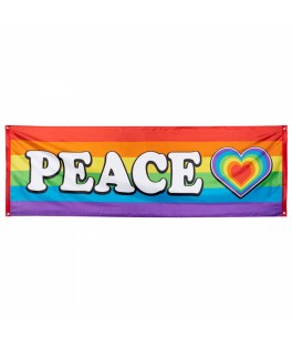 Bannière rainbow peace