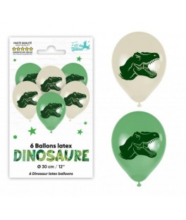 Sachet de ballons x6 dinosaure