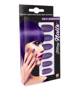 Faux ongles violet