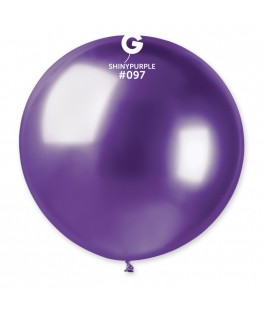 Ballon shiny violet 80cm x5