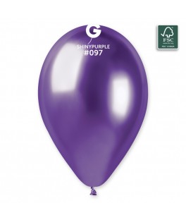 Ballon shiny 33cm x5 violet