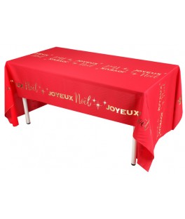 Nappe noël chic rouge