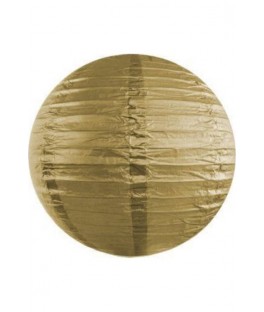 Lanterne boule dorée 25cm