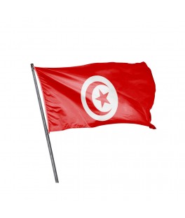 Drapeau à main Tunisie (30...