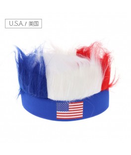 Supporter fan wig USA