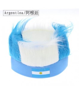 Supporter fan wig Argentine