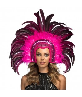 Coiffe samba rose