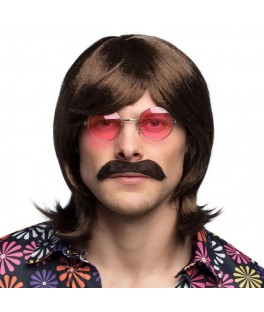 Perruque Gary avec moustache