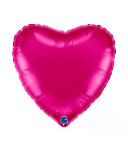 Ballon coeur 46 cm magenta...