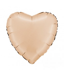Ballon cœur 46 cm nude -...