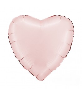 Ballon cœur 46 cm rose pale...
