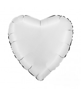 Ballon coeur 46 cm blanc -...