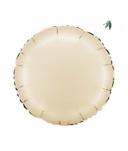 Ballon rond 46 cm crème -...