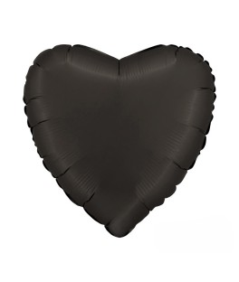 Ballon cœur 46 cm noir -...