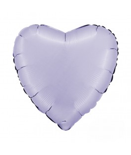 Ballon cœur 46 cm lilas -...