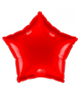 Ballon étoile 45 cm rouge -...