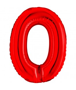 Ballon foil 41 cm rouge -...