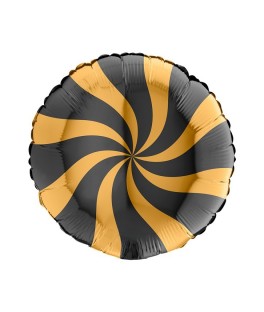 Ballon foil 45 cm noir -...