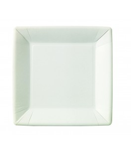 Assiette carré blanche 18...