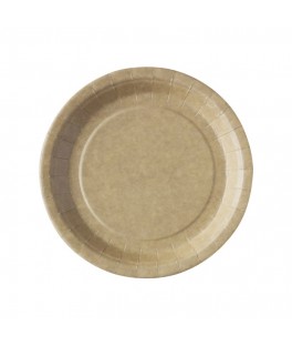 Assiette kraft 22 cm x 50 -...