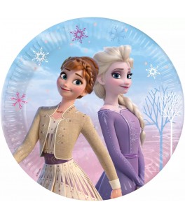 assiette 23 cm frozen 2 x 8