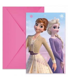 Carte invitation frozen 2 x 6