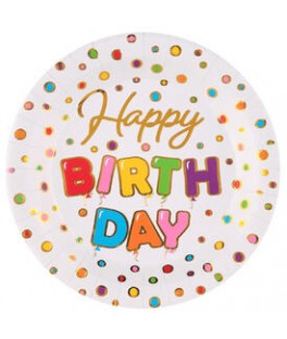 Assiette Happy birthday...