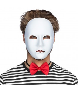 Masque visage Mime blanc