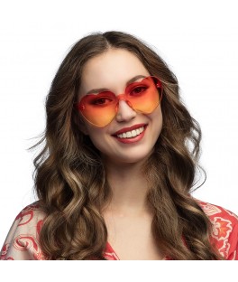Lunettes Cœur Orange