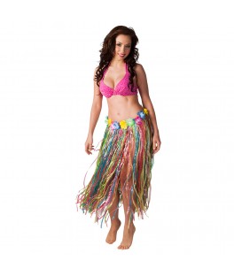 Jupe Hawaii multicolore 80 cm