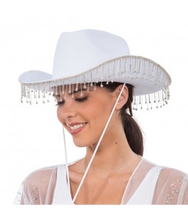 Chapeau de cowboy blanc