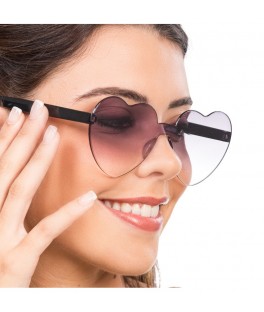 Lunettes cœur verres noirs