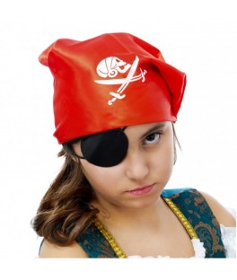 Foulard de pirate rouge...