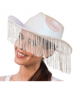 Chapeau cowboy blanc irise...