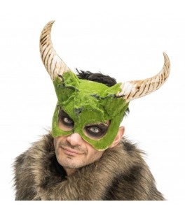 Demi masque bête à cornes