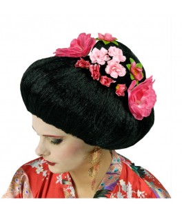 perruque geisha japonaise