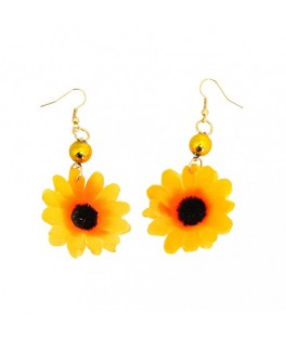 boucles d oreilles tournesol