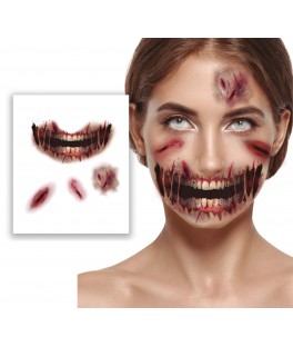 tatouage visage cicatrices