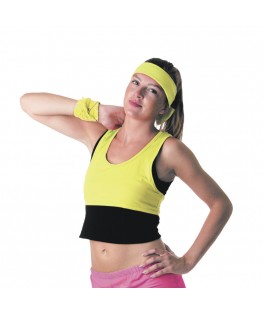 Brassière fluo jaune
